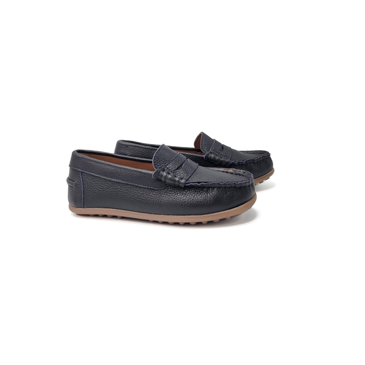 LMDI Navy Pebble Penny Loafer
