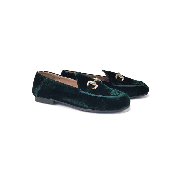 Ruth Secret Forest Green Chain Loafer 3655