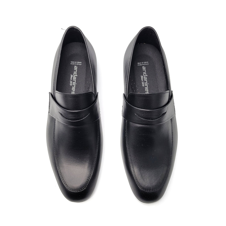 Andanines Black Smooth Penny Loafer 171680