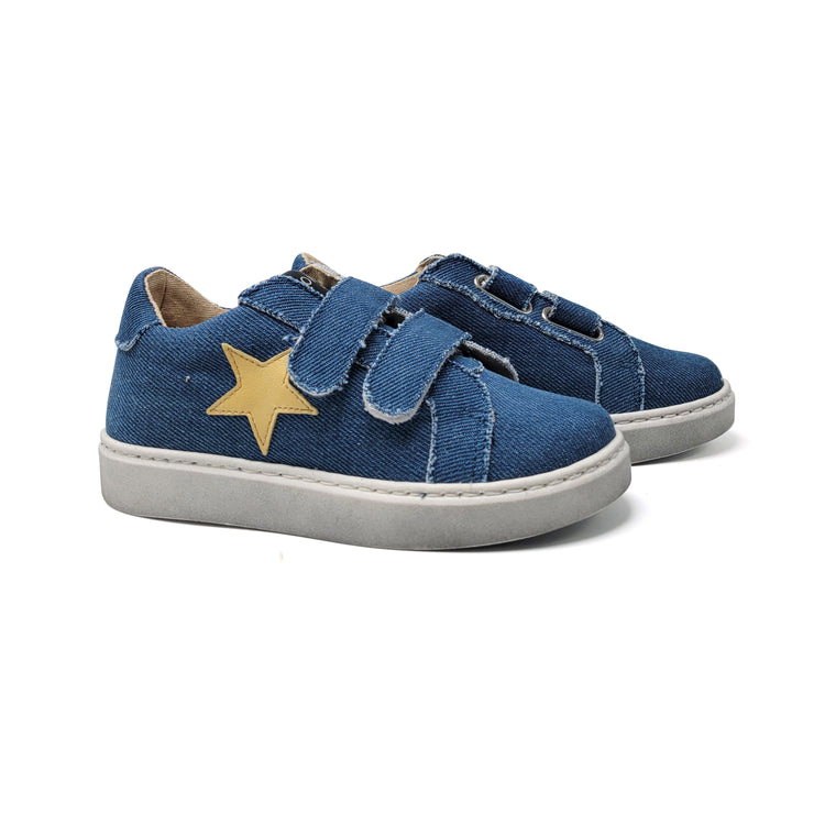 Confetti Denim Star Velcro Sneaker 3439
