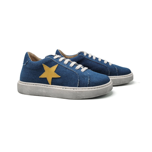 Confetti Denim Star Lace Sneaker 3424