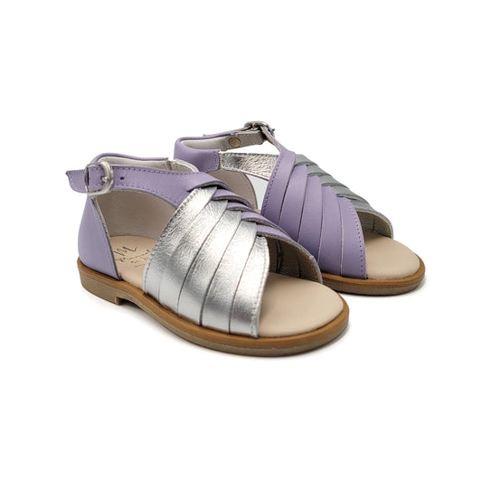 Manuela De Juan Lilac Silver Sandal S3021