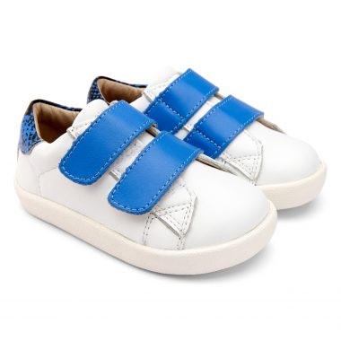 Oldsoles White Blue Velcro Sneaker 5066