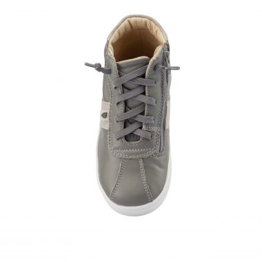 Oldsoles Grey Zipper High Top Sneaker 6076