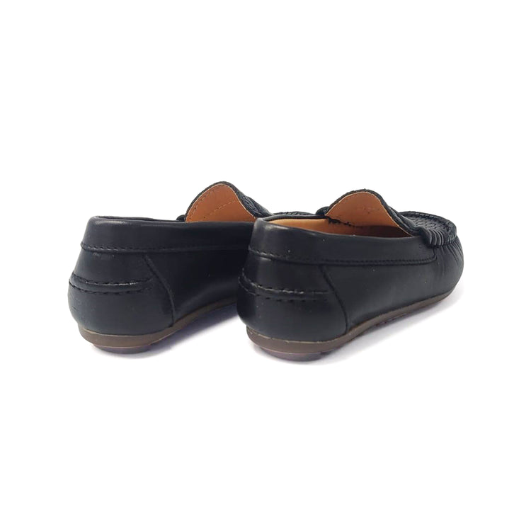 LMDI Black Woven Penny Loafer