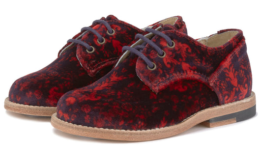 Young Soles Bobby Brogue Red Velvet