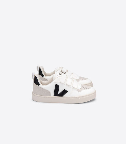 Veja White Black Three Strap Velcro Sneaker 2565