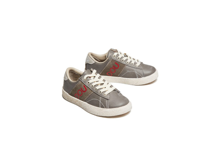 Dou Uod Grey/beige Velcro Sneaker
