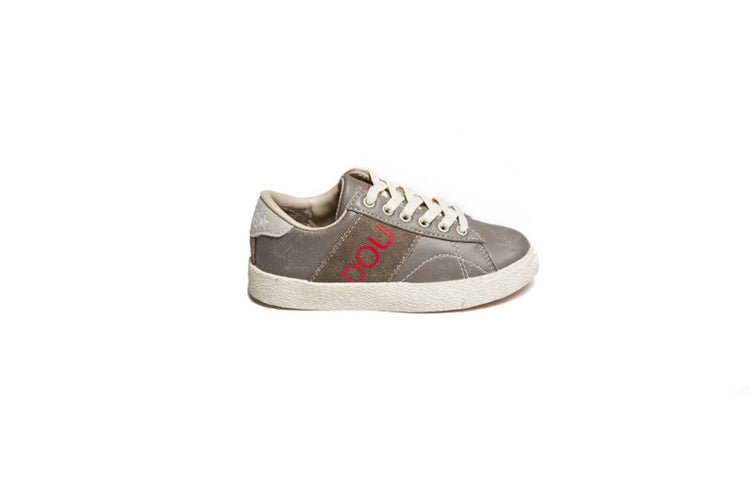 Dou Uod Grey/beige Velcro Sneaker