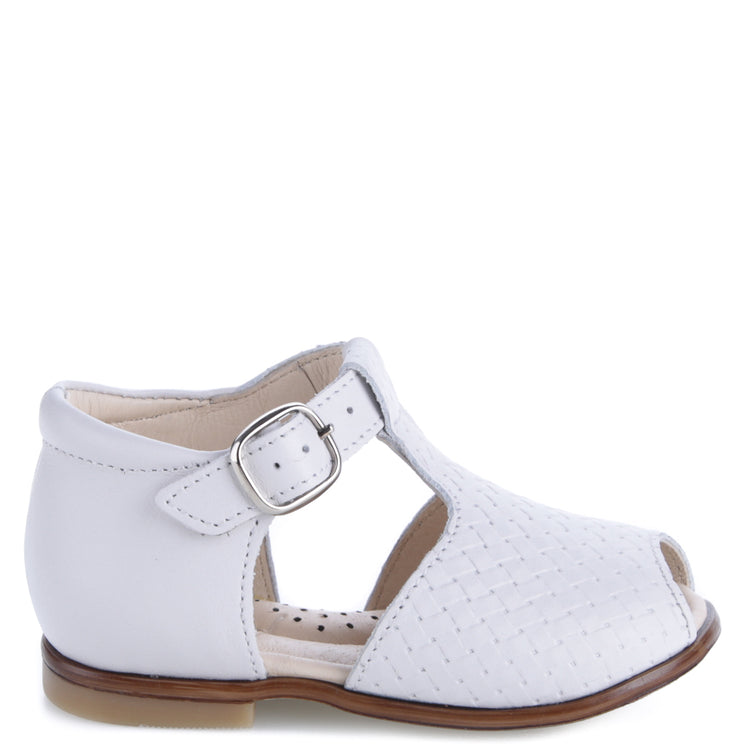 Emel White Woven Sandal E2208
