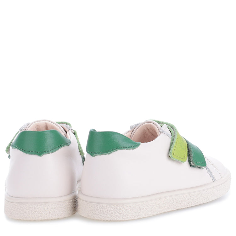 EMEL White & Green White Velcro Sneaker E2740