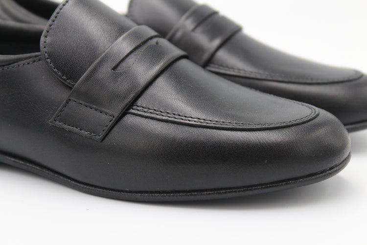 Andanines Black Penny Loafer Dress Shoe 202751