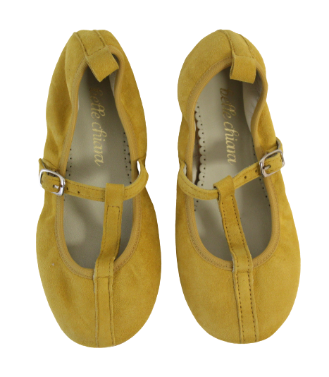 Belle Chiara Isadora Yellow Suede Dress Shoe