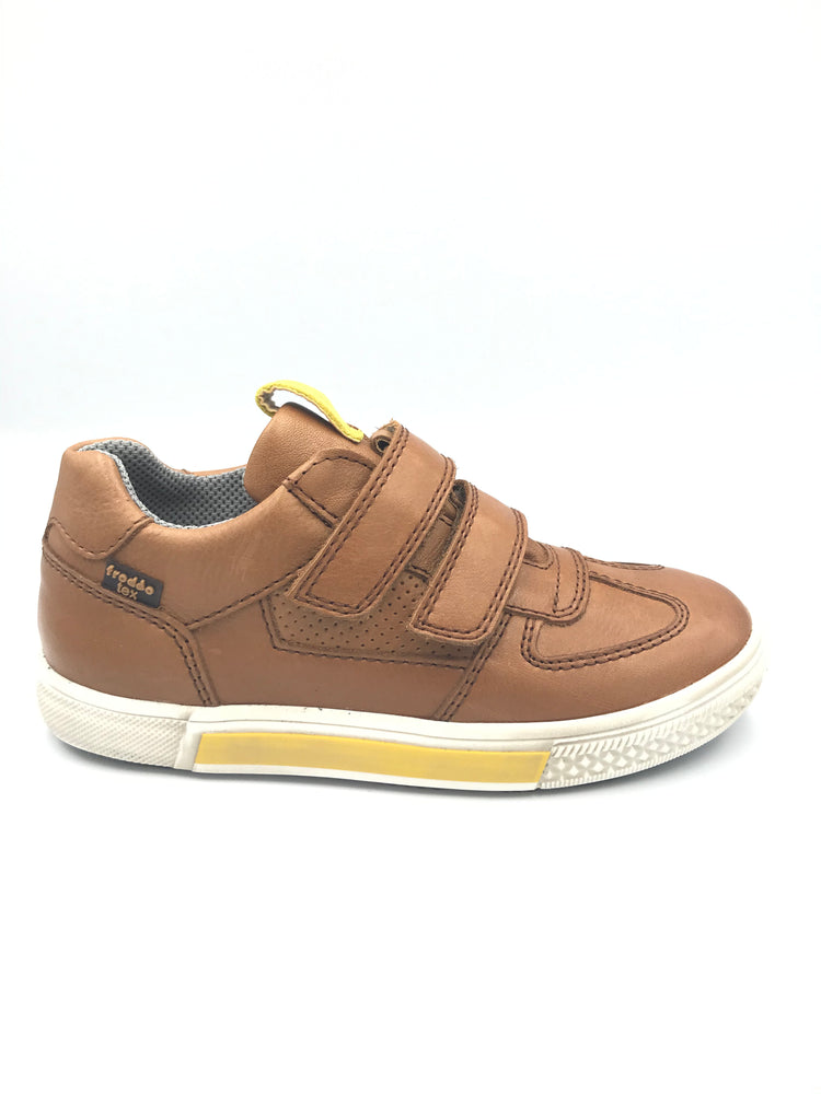 Froddo Brown Leather Double Velcro Sneaker G3130145