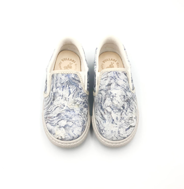 Vulladi Blue White Slip On Sneaker 8312625