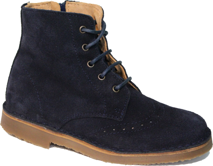 Confetti Navy Suede Oxford Bootie 4616