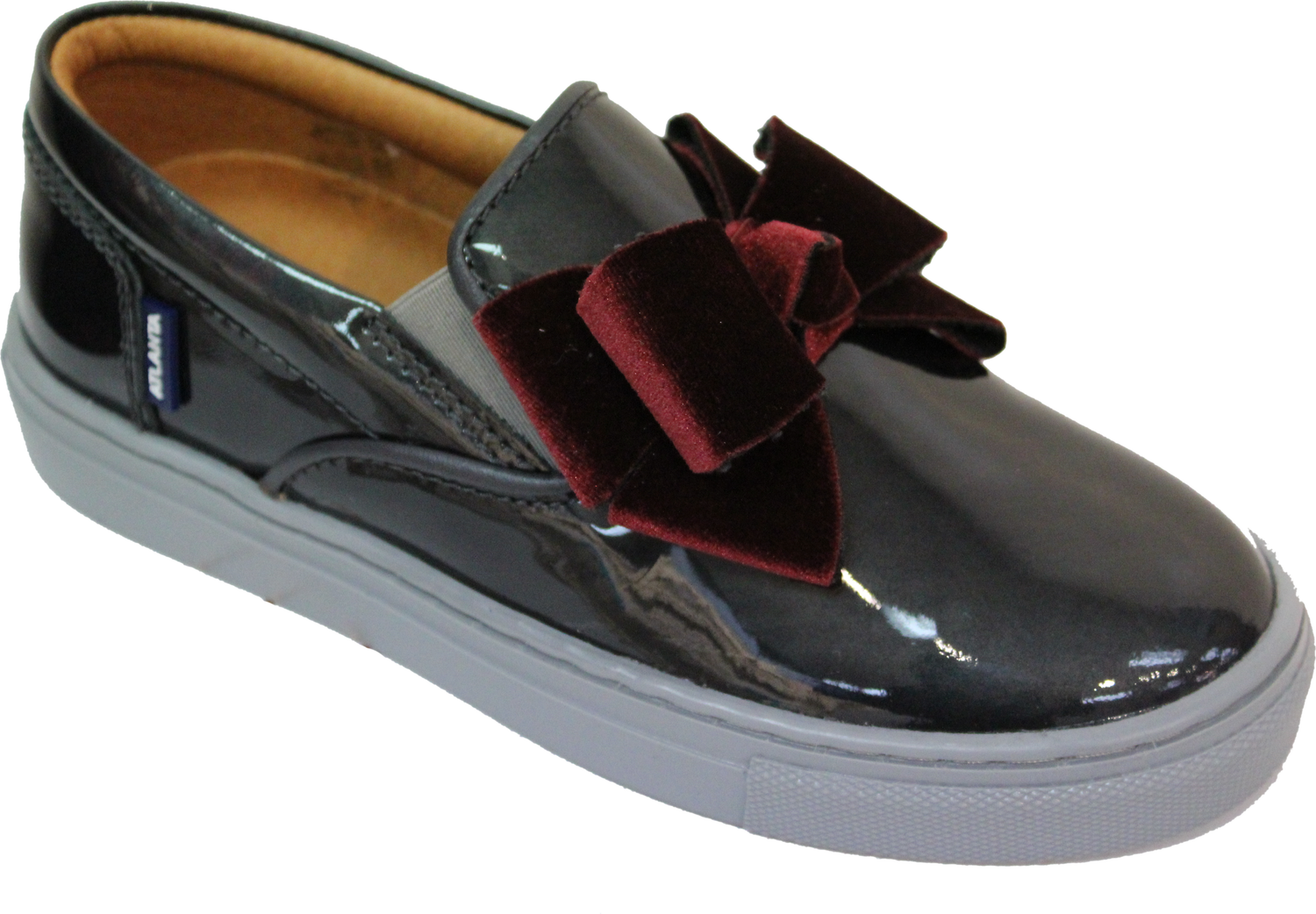 MAA Silver Velcro Sneaker - Tassel Children Shoes