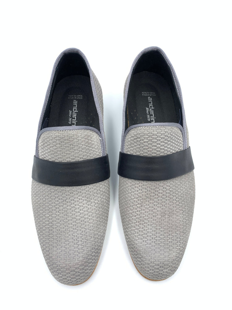 Andanines Grey Textured Dress Shoe 201775
