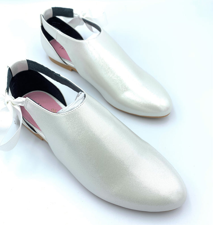 Esporre White Metallic Dress Shoe