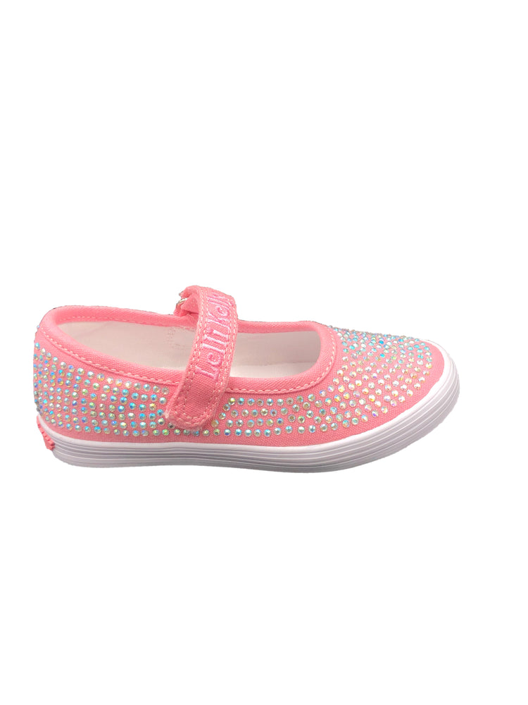Lelli Kelly Pink Sparkle Velcro Strap Sneaker 5304