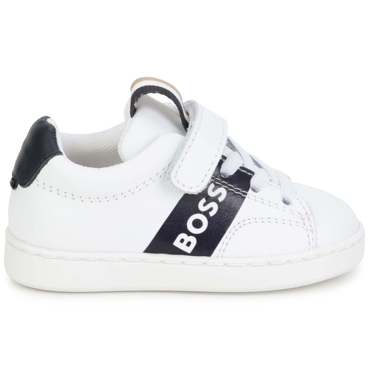 Hugo Boss White Velcro Sneaker J09196