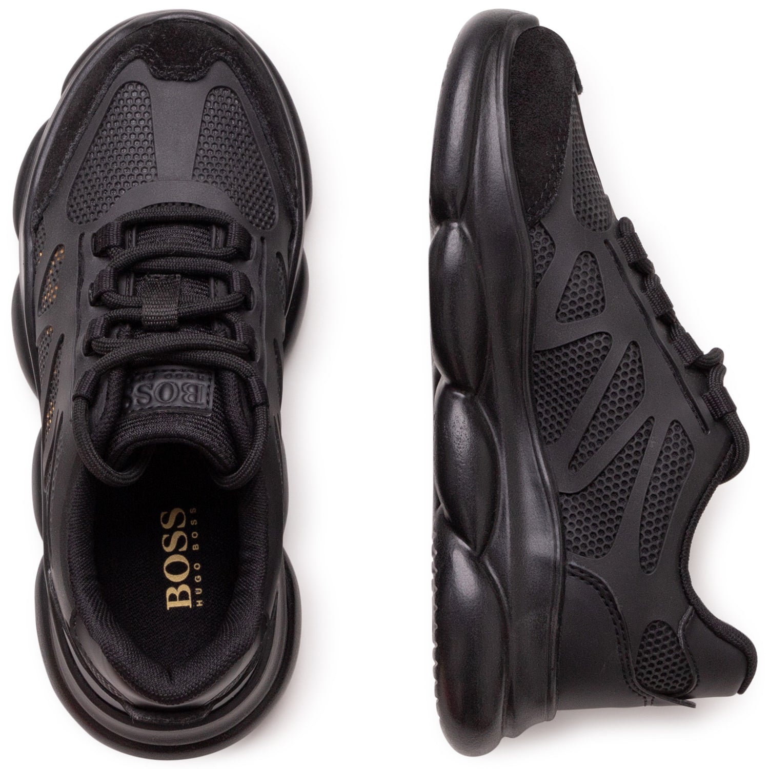 Allerede rækkevidde snatch Hugo Boss Black Gold Logo Sneaker J29279 – Laced Shoe Inc