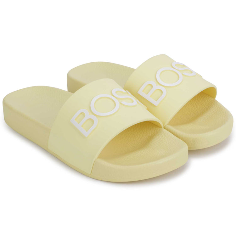 HUGO BOSS Pale Yellow Slide J29325