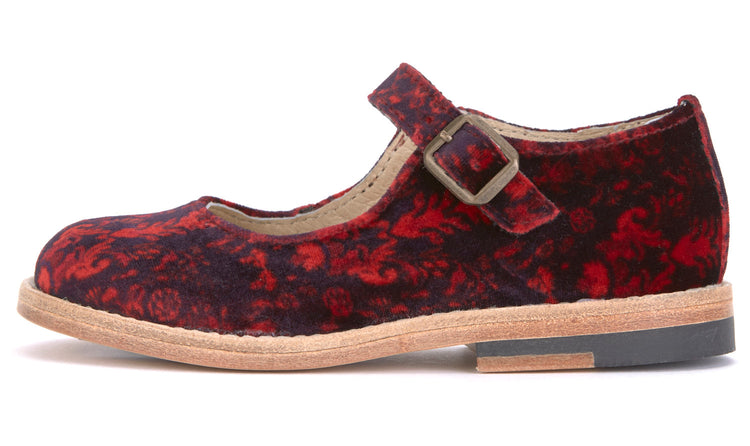 Young Soles June Print Buckle Mary Jane