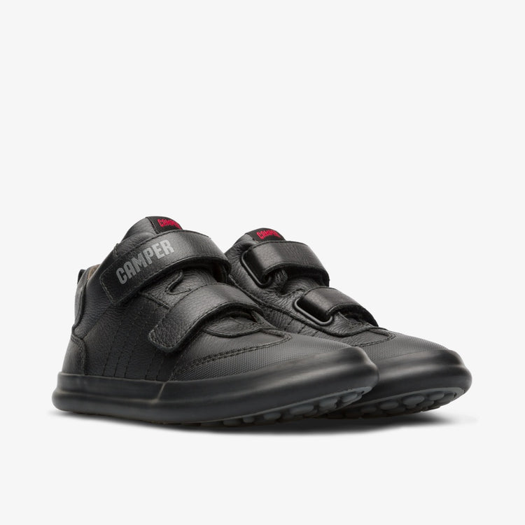 Camper Black Double Velcro Leather Sneaker K900197