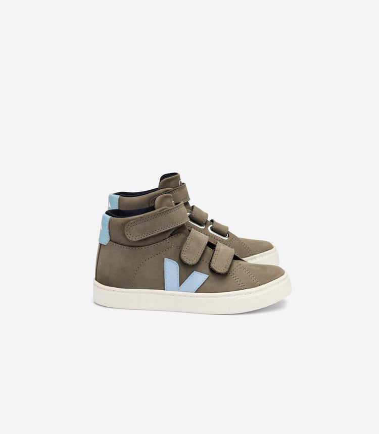 Veja Moonrock Grey Nubuck Velcro Hi Top Sneaker 2697