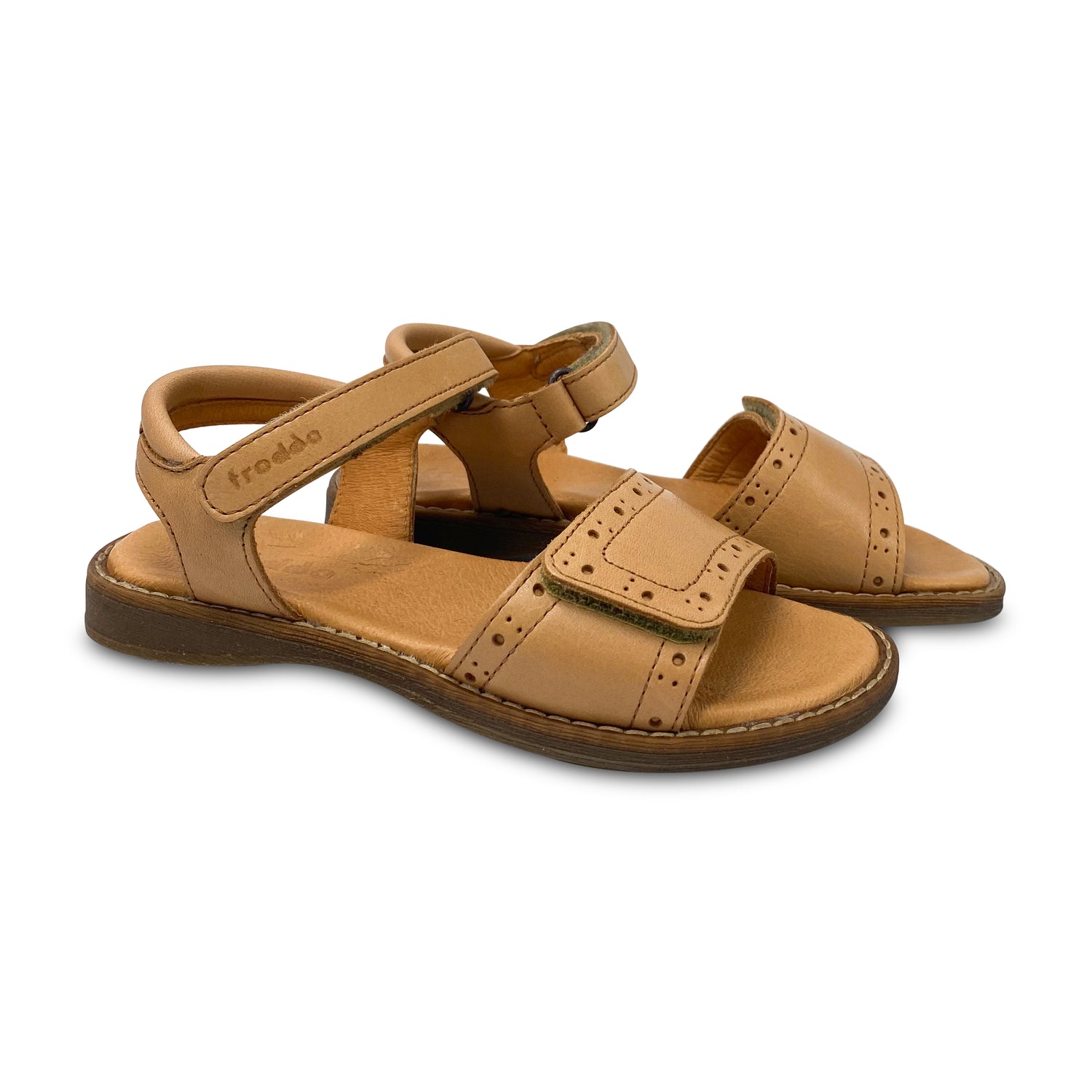 Froddo Tan Leather Velcro Sandal 3150114 – Laced Shoe