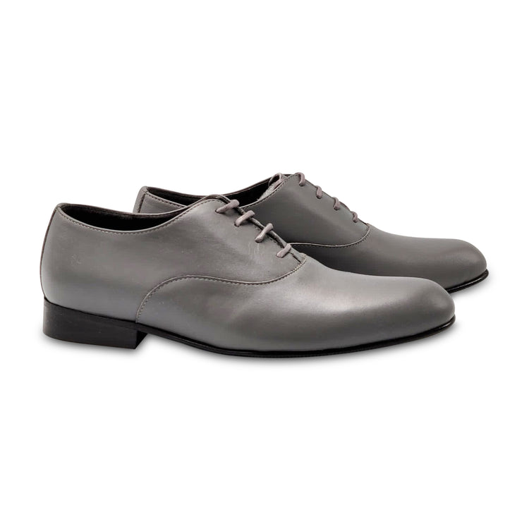 Atlanta Mocassin Grey Leather Laced Dress Shoe