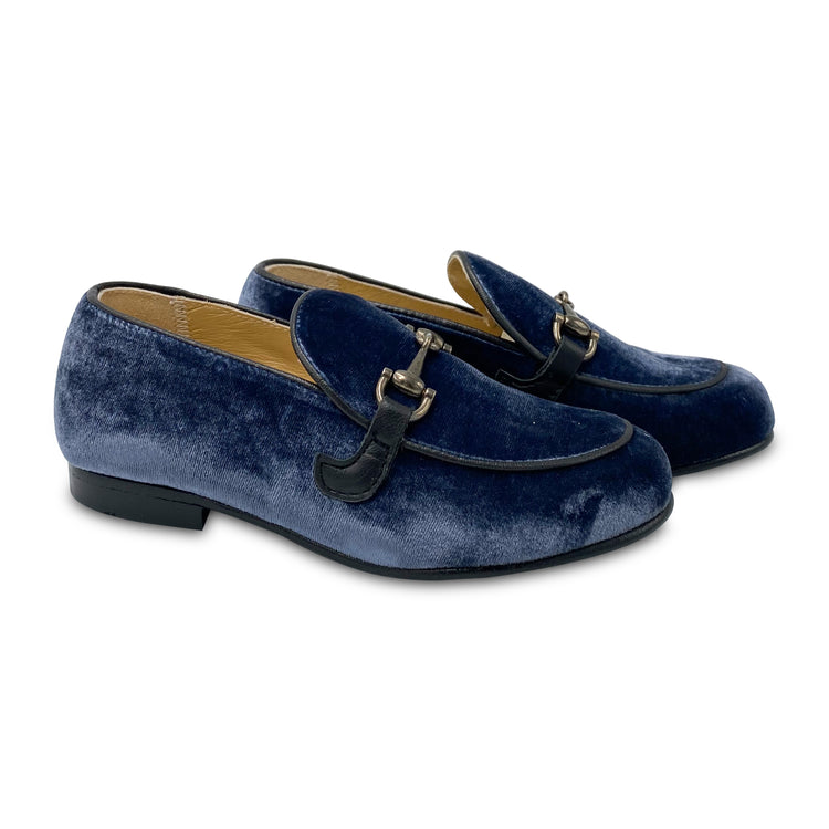 LMDI Indigo Blue Velvet Loafer 136715