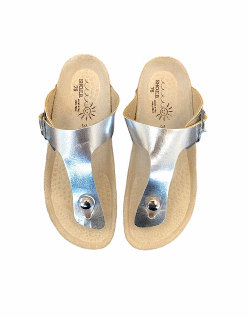Shoe b 76 Silver Metallic Sandal