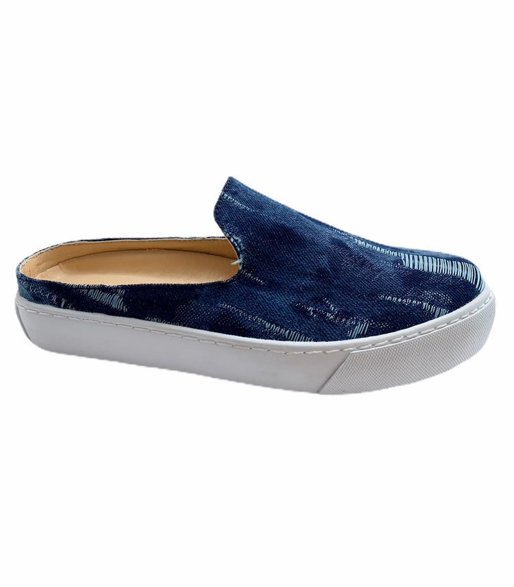 Amiana Denim Blue Sneaker Mule A5438