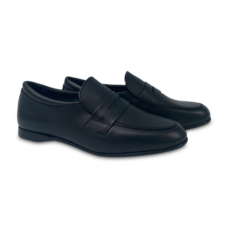 Andanines Black Saffiano Penny Loafer 202751