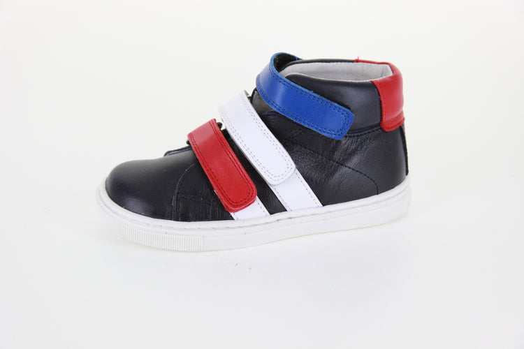 Hoo Velcro Sneaker Black/Navy/Red