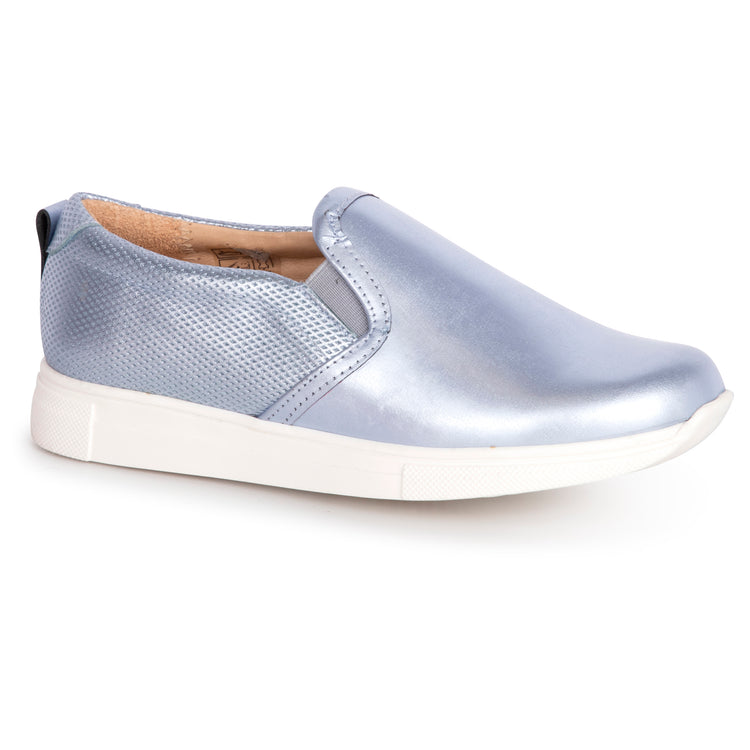 TNY Silver Blue Sllip On Sneaker 14334