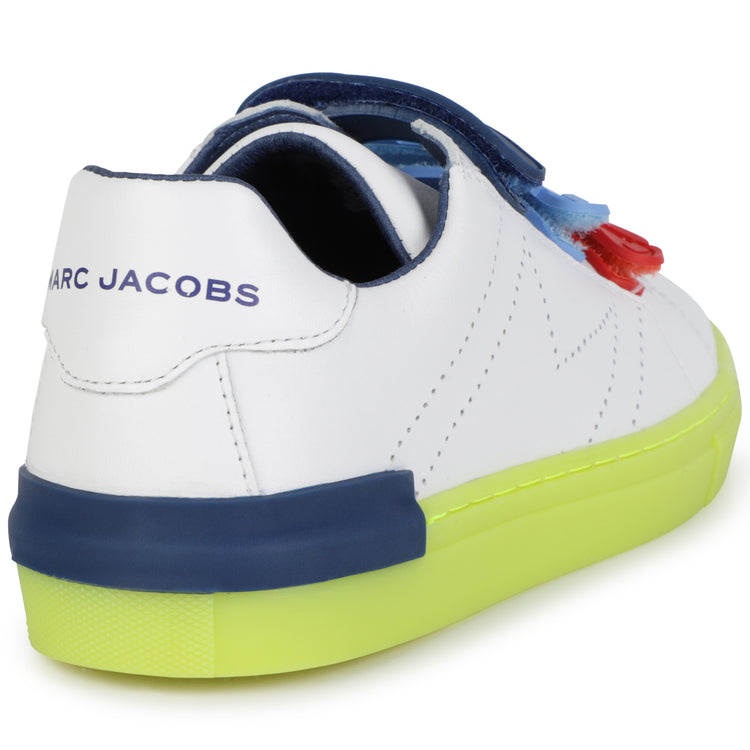 Marc Jacobs Tri Color Velcro Yellow Sole Sneaker 29062