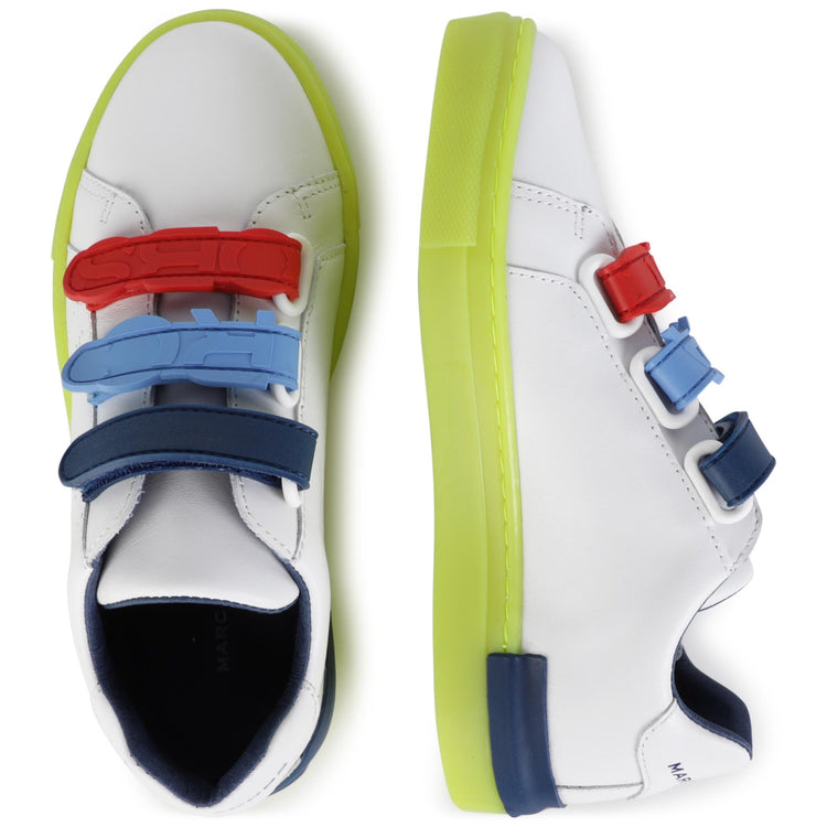 Marc Jacobs Tri Color Velcro Yellow Sole Sneaker 29062