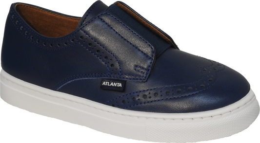 Atlanta Blue Oxford Slip On Sneaker n529