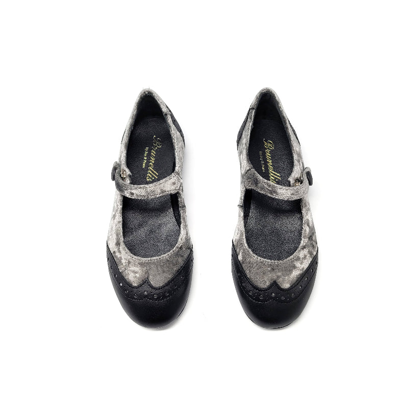 brunelliss-black-grey-vlevet-wingtip-shoe-girls