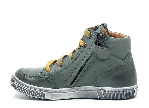 Froddo Green High Top  Side Zipper Sneaker G3110107