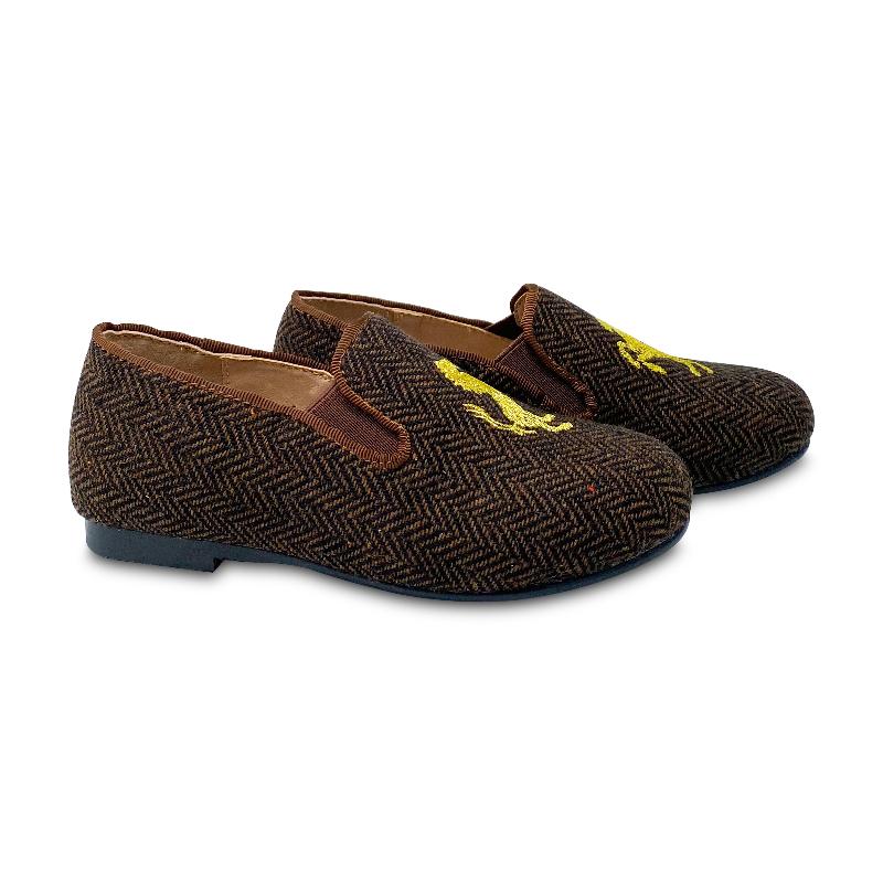 gufanpei-brown-houndstooth-embroidery-shoe-boys