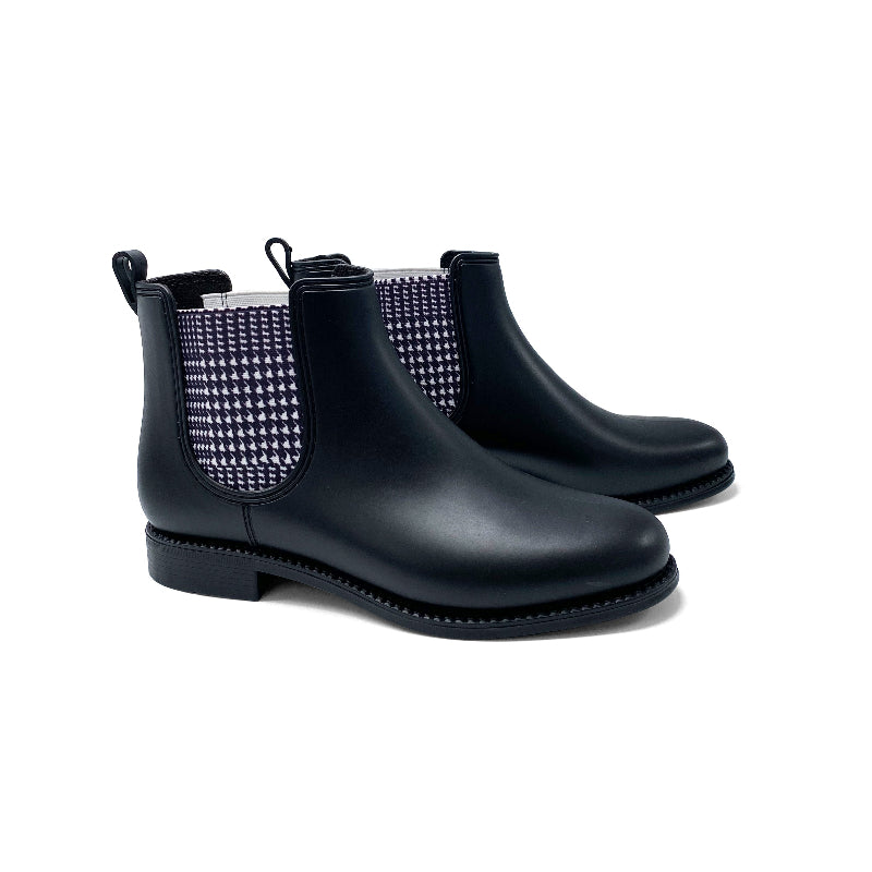 henry-ferrera-marsala-black-houndstooth-rainboot-girls