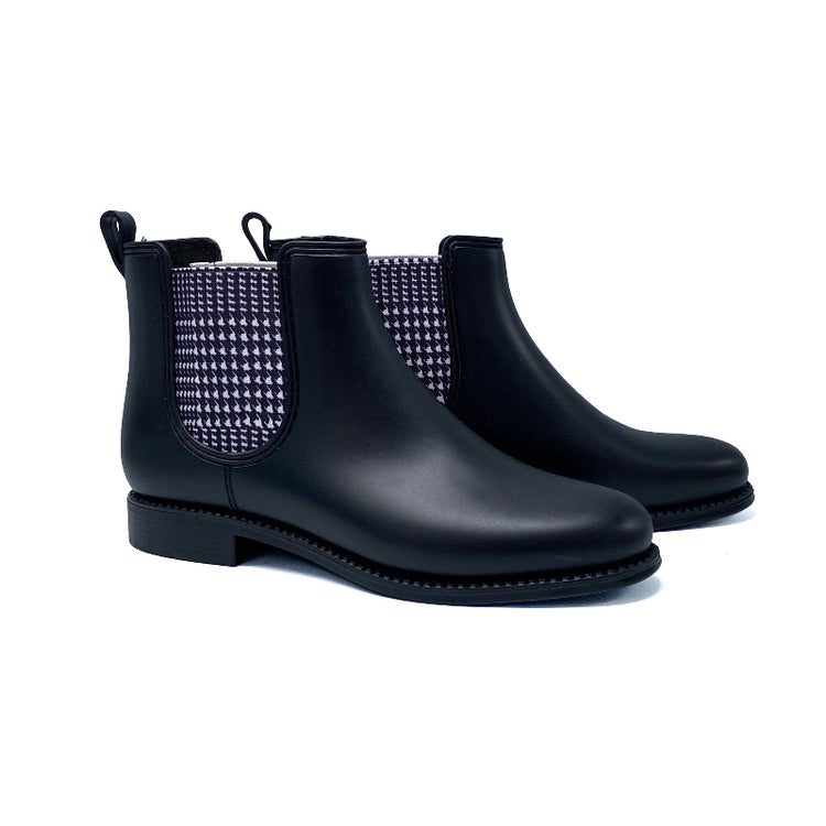 henry-ferrera-marsala-black-houndstooth-rainboot-girls