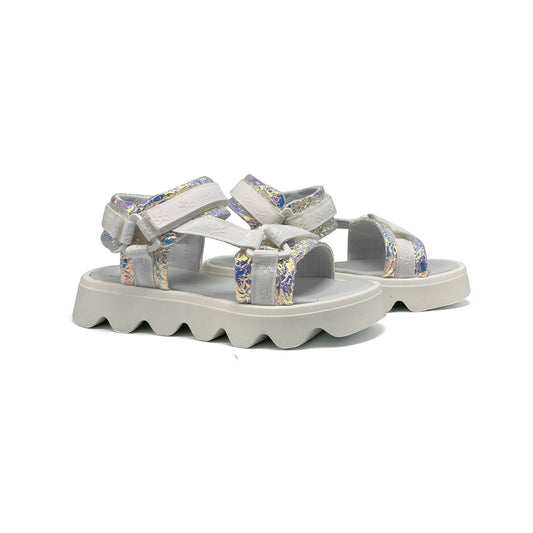 MAA Silver Foil Velcro Sandal C430
