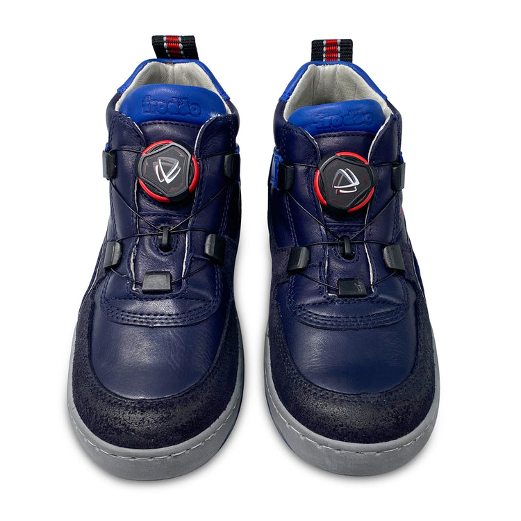 Froddo Navy Grey Twist Tie High Top Sneaker G3110145