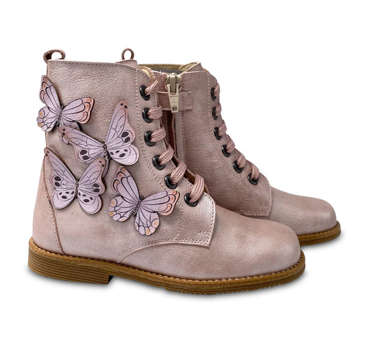 Andanines Pink Butterfly Bootie 212842