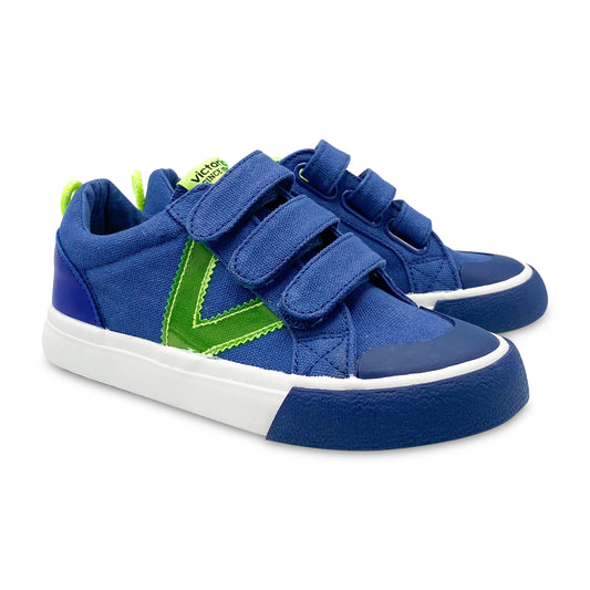 Victoria Azul Denim Neon Velcro Sneaker